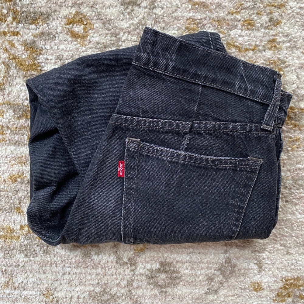 black | crop jeans | levis | size 28